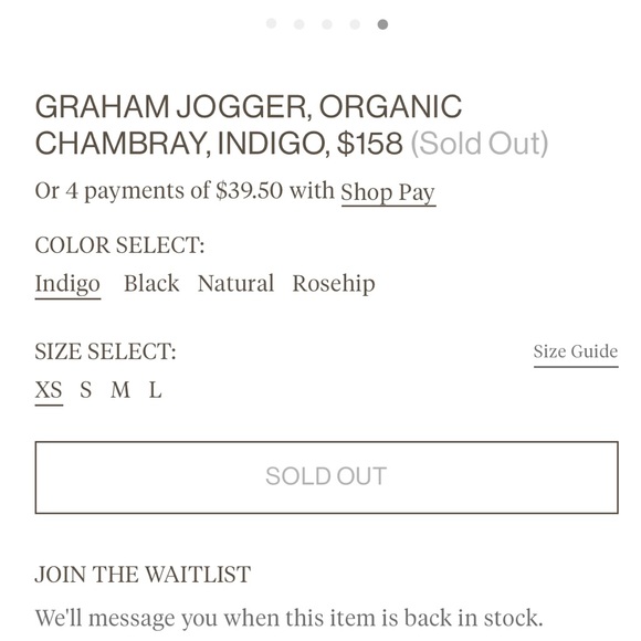 *Reserved* OZMA Neale Top - Organic Chambray - Indigo XS + Vivian Top XS 💙 - Picture 8 of 10